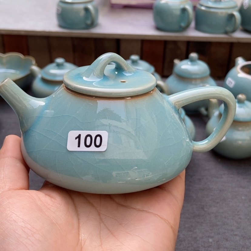 【闪购商品】持**行石瓢壶原矿天蓝如此