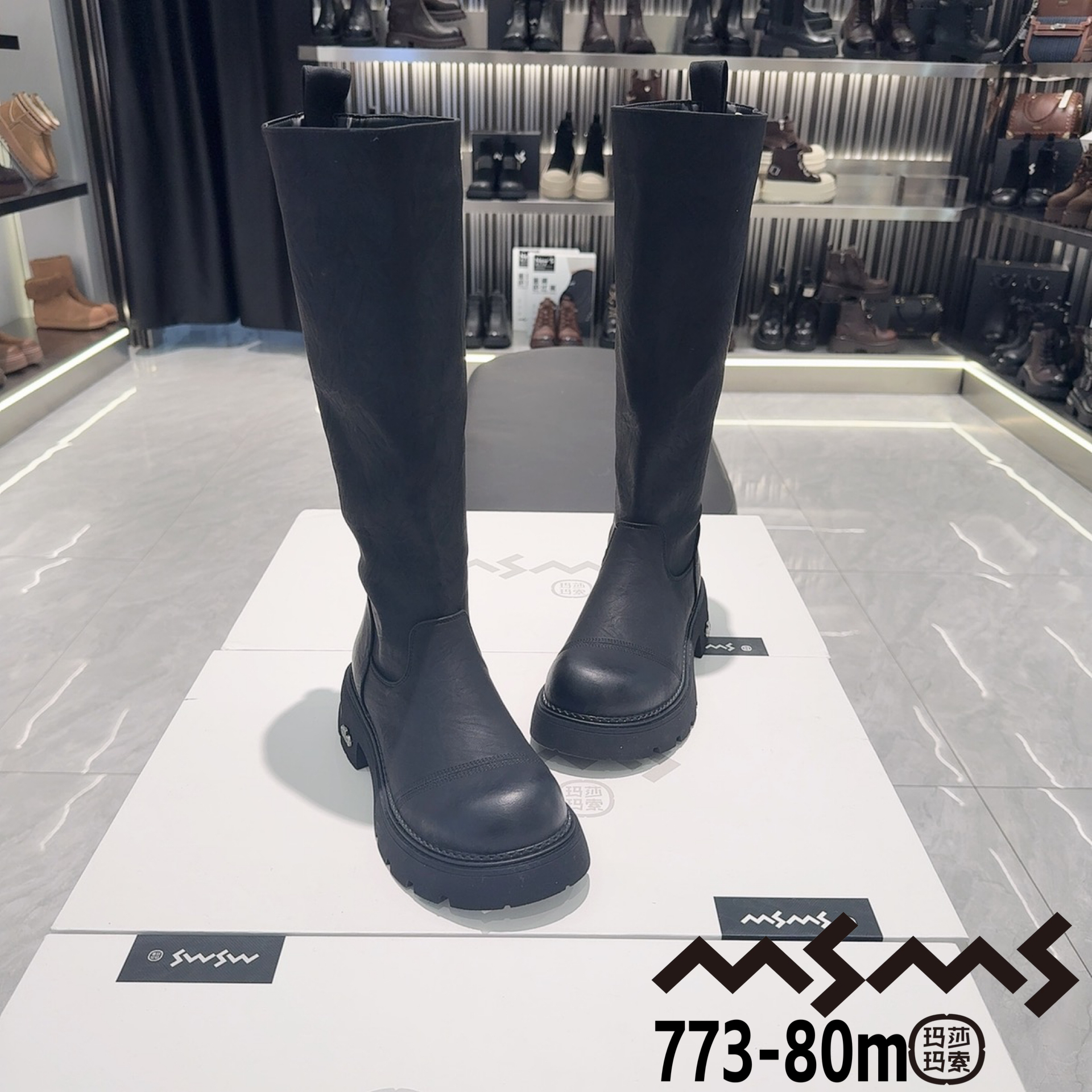 玛莎玛索～冬季新款保暖厚底棉鞋773-80dm女士棉鞋