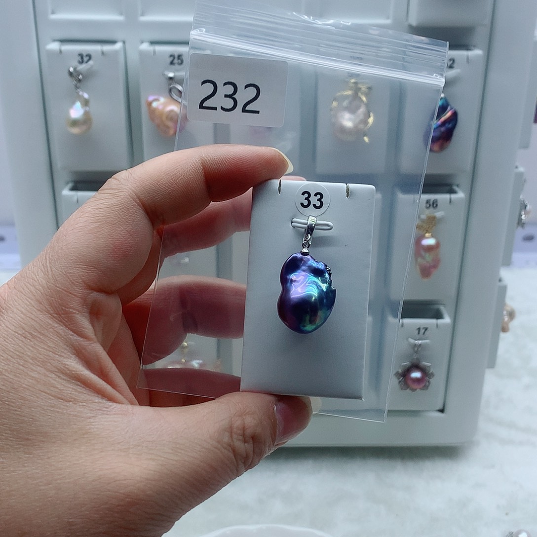 合金淡水珍珠吊坠(不含链)