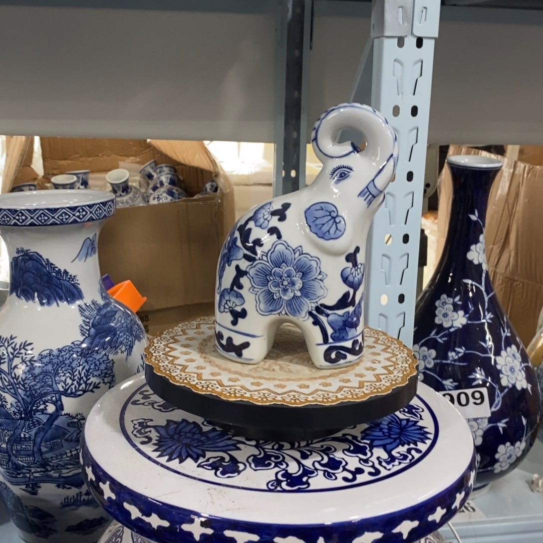 瓶大象摆件花瓶摆件