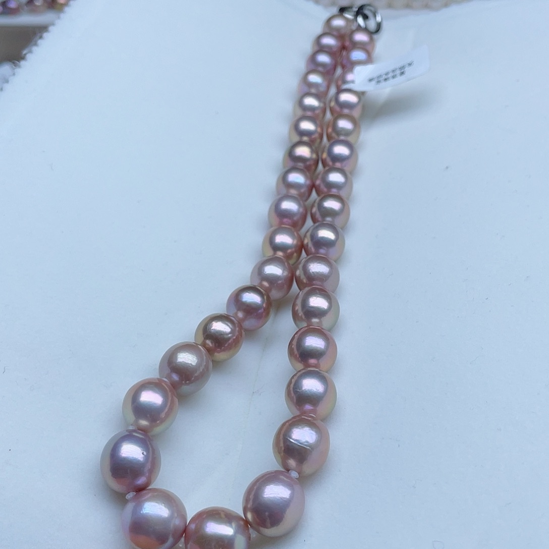 淡水珍珠颈饰银S925镶嵌11-12