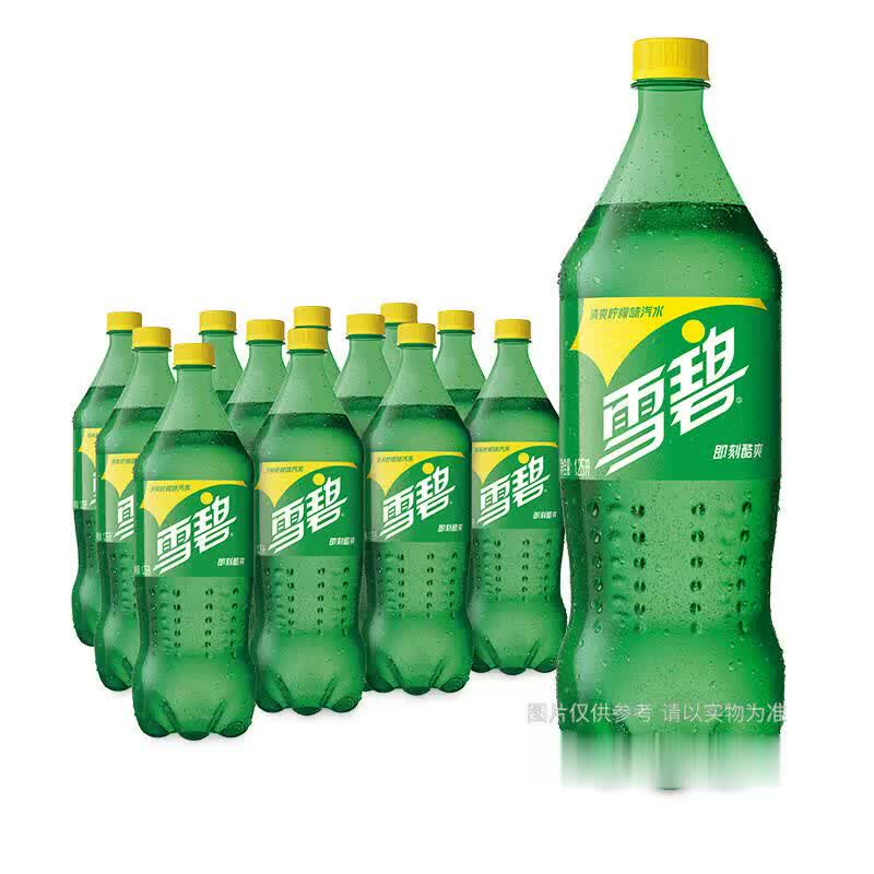 雪碧 柠檬味碳酸饮料 1.25l*12瓶/箱