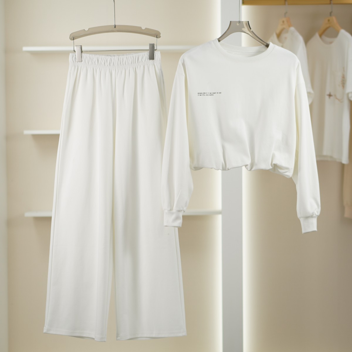 麦迪尚品【白LY】50407167运动套装女装春款品牌专柜正品 B2组