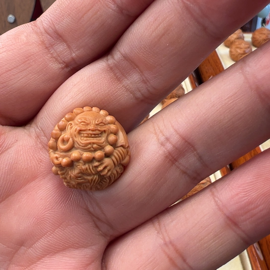 晚***@核桃手串/手链伏虎罗汉系列单颗19