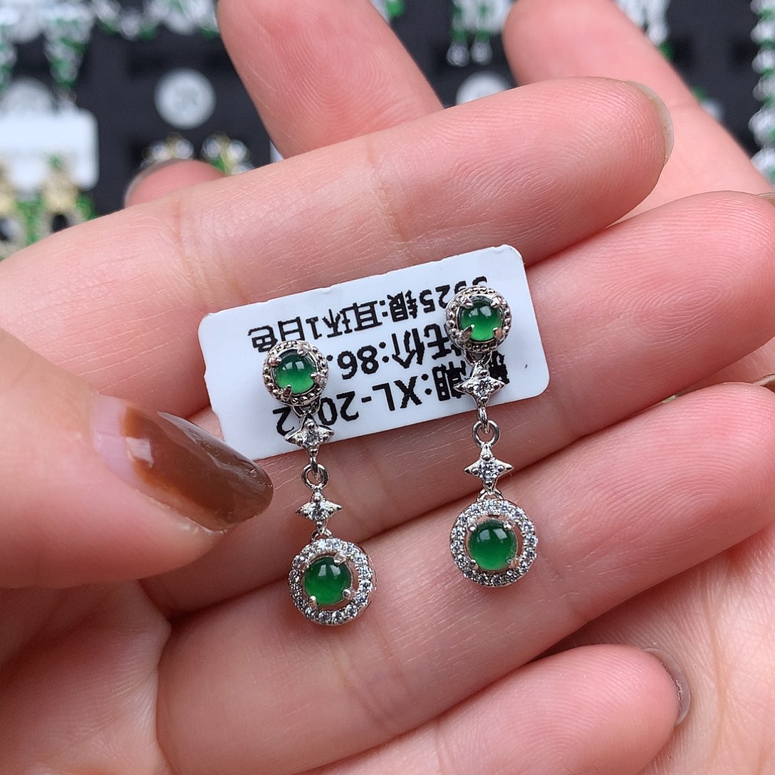 翡翠银S925镶嵌颈饰