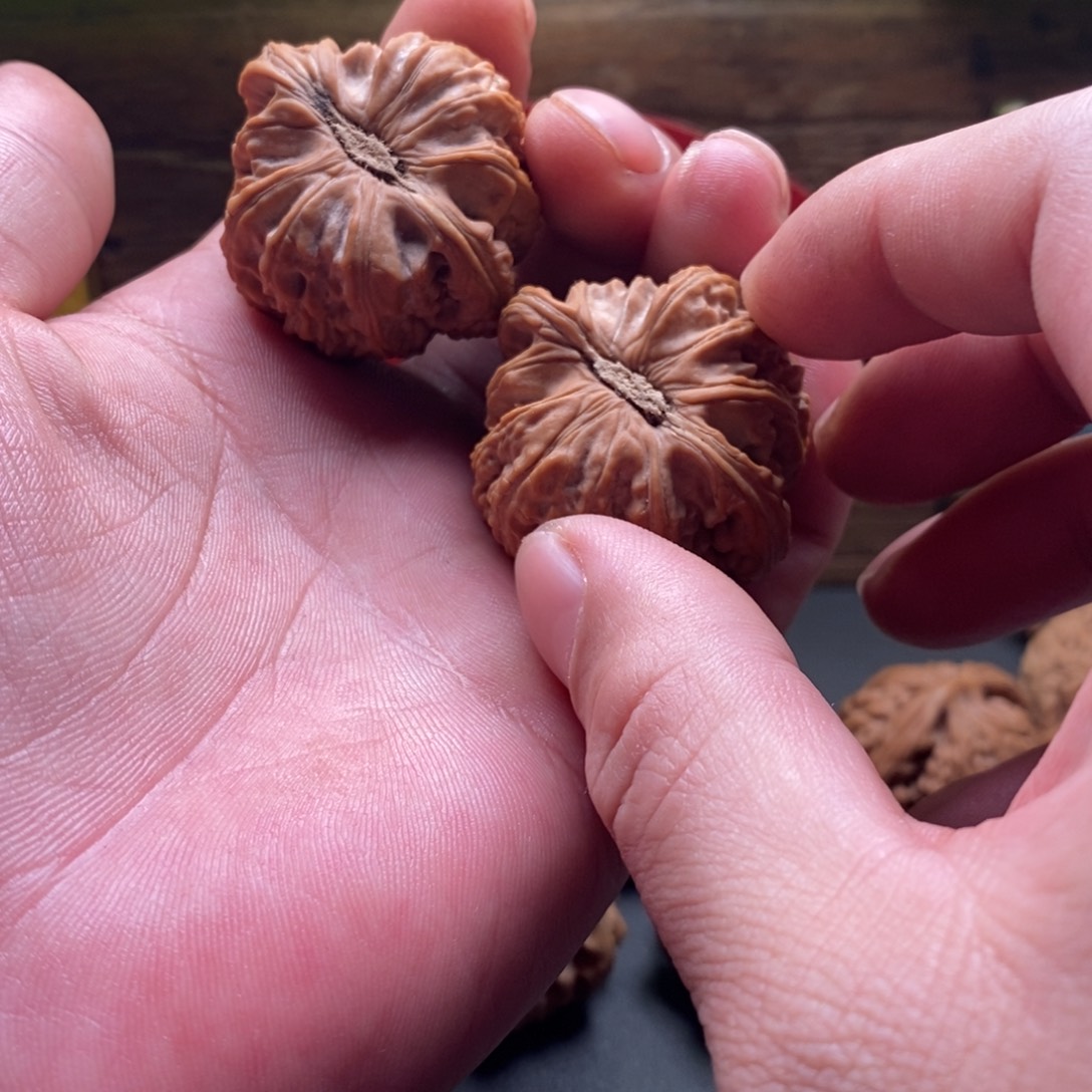 阿***日文玩核桃吊坠白狮子41