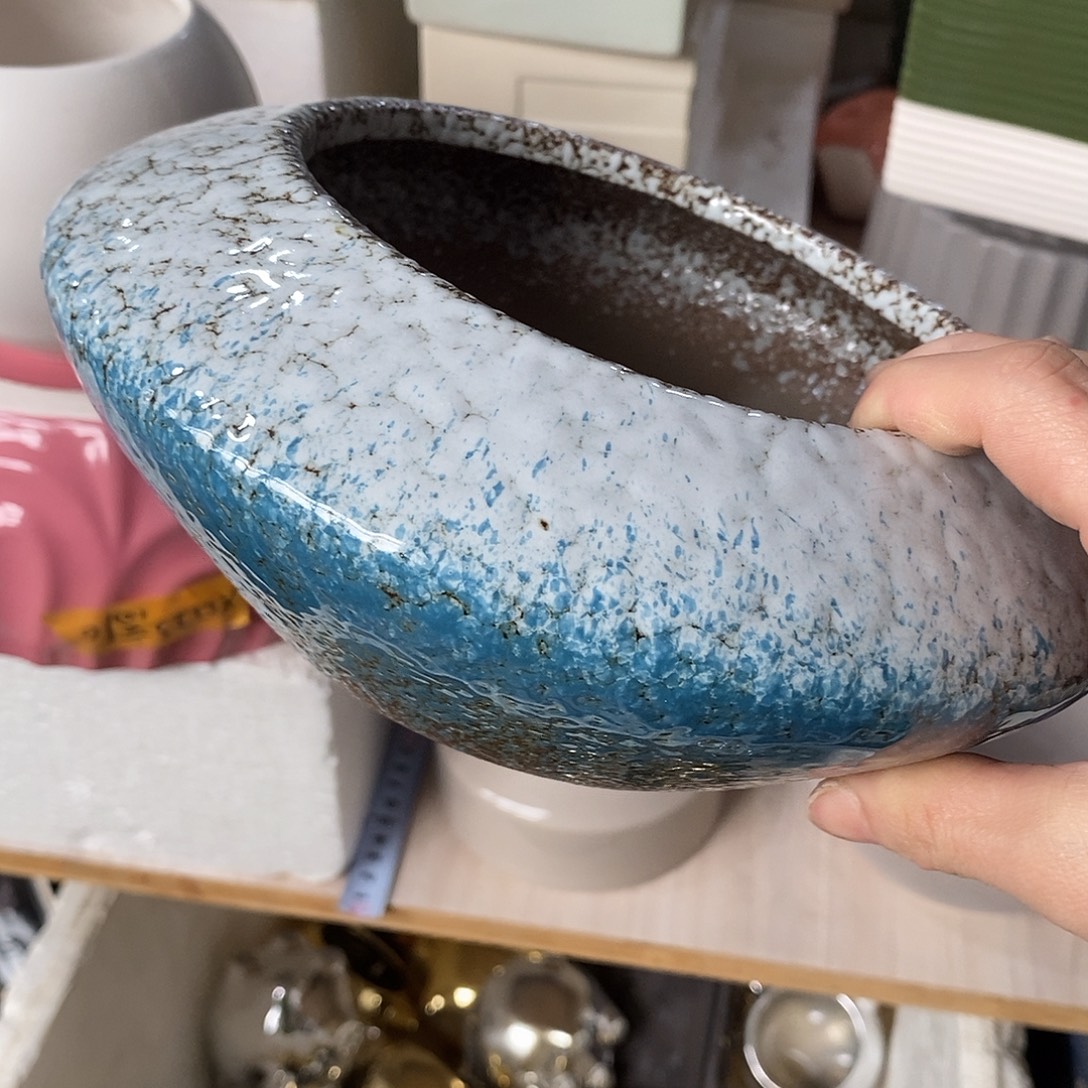 陶杯子陶盆有孔 瑕疵介意勿拍