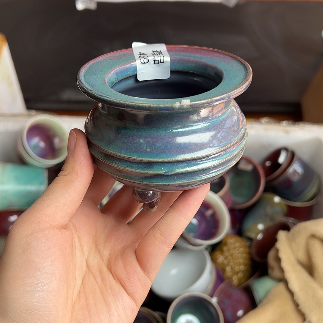 陶摆件窑口自销原矿钧瓷