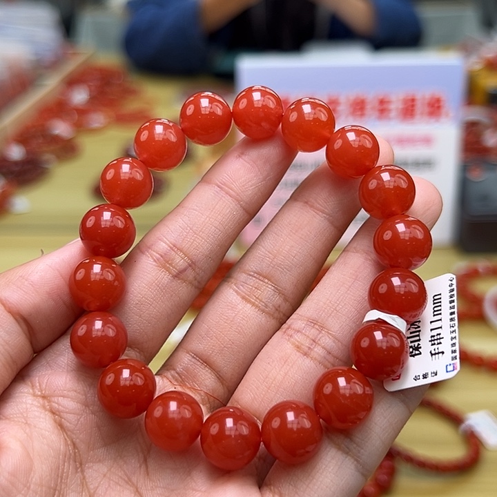 南红玛瑙多样性发一，卡11mm未镶嵌