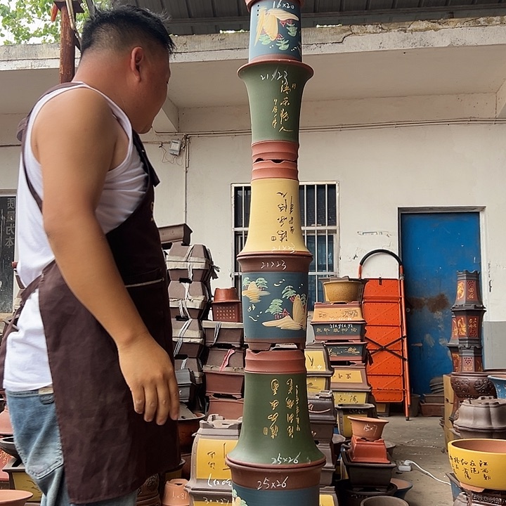 紫砂花盆紫砂花盆