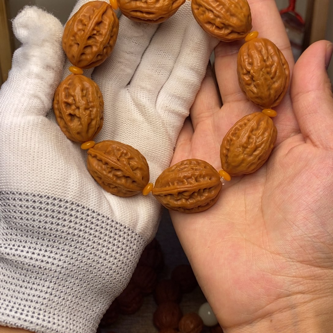 吊坠文玩核桃八棱大枣手串