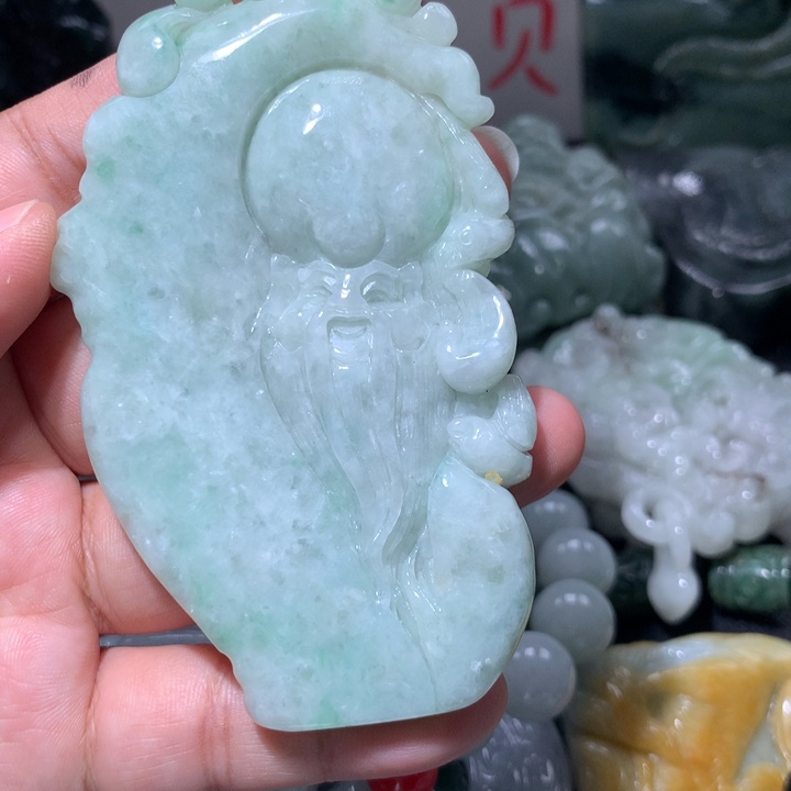 翡翠未镶嵌颈饰保真天然A货翡翠