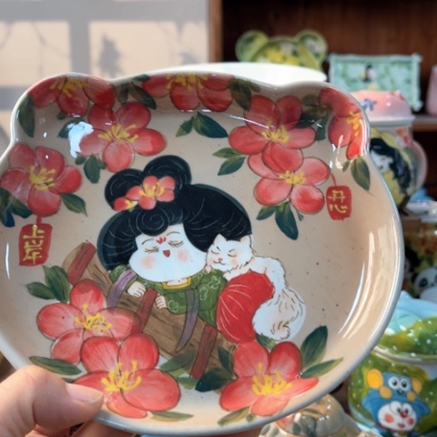 炉景德镇釉下的手绘陶瓷 