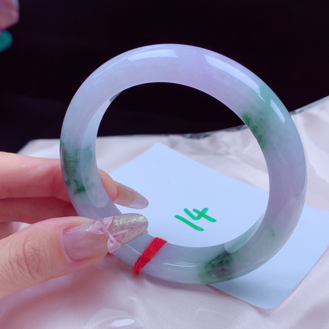 未镶嵌手镯翡翠天然缅甸翡翠A货手镯 14号