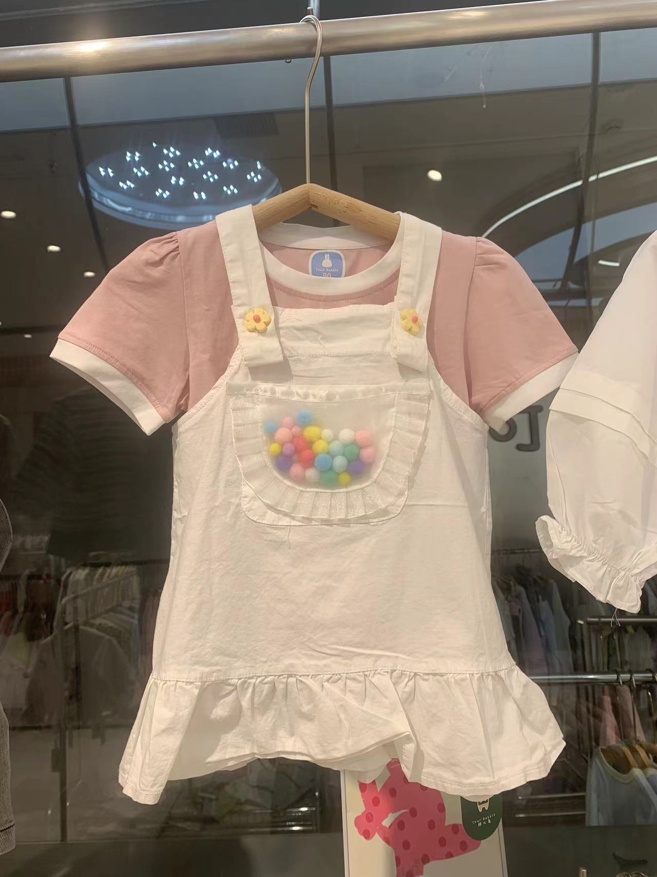 6045甜心可丽儿彩球背带裤