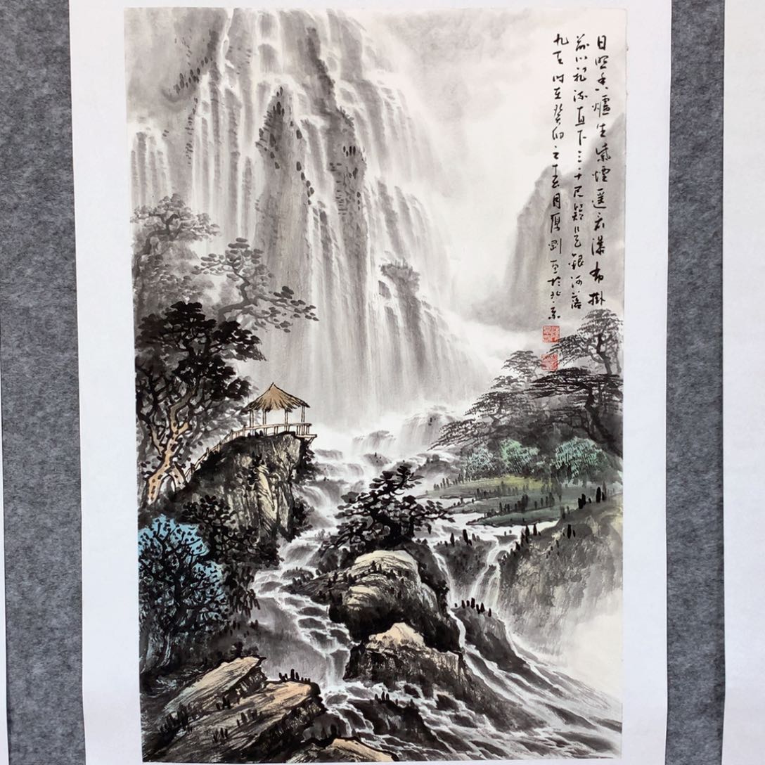 国画山水作品写意