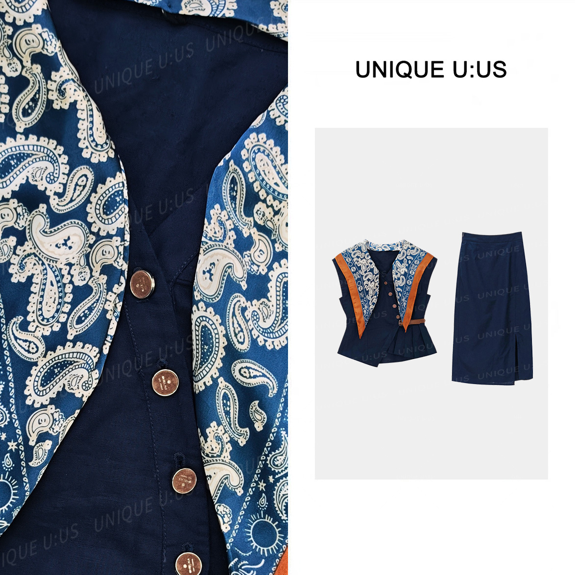 【TangTang·Studio】亚麻套装收腰气质显瘦女装套装-255202