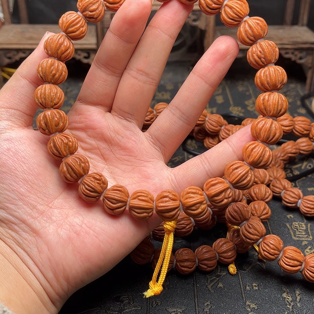 桃核吊坠佛手手持