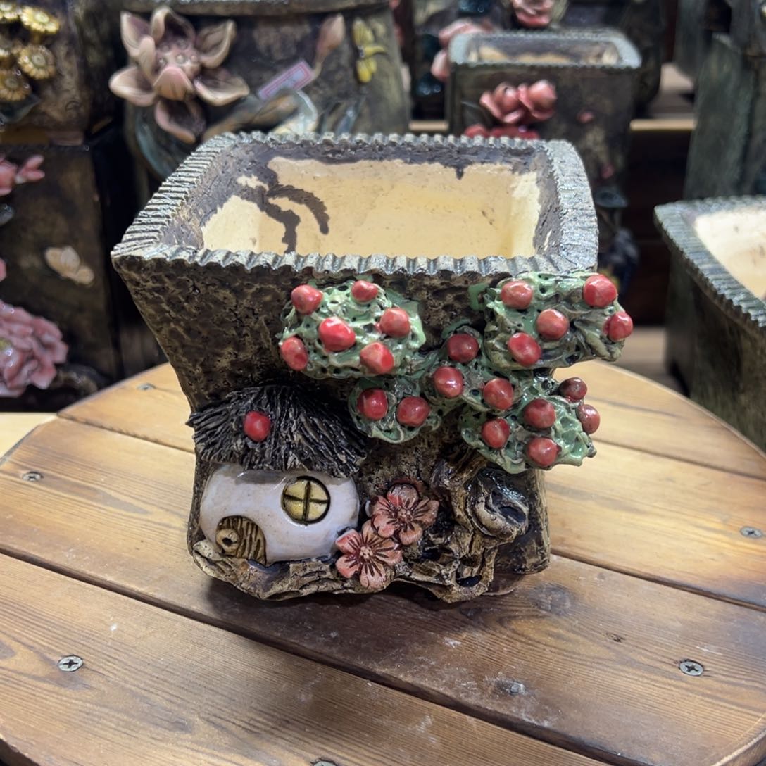 红陶青藤多肉花盆