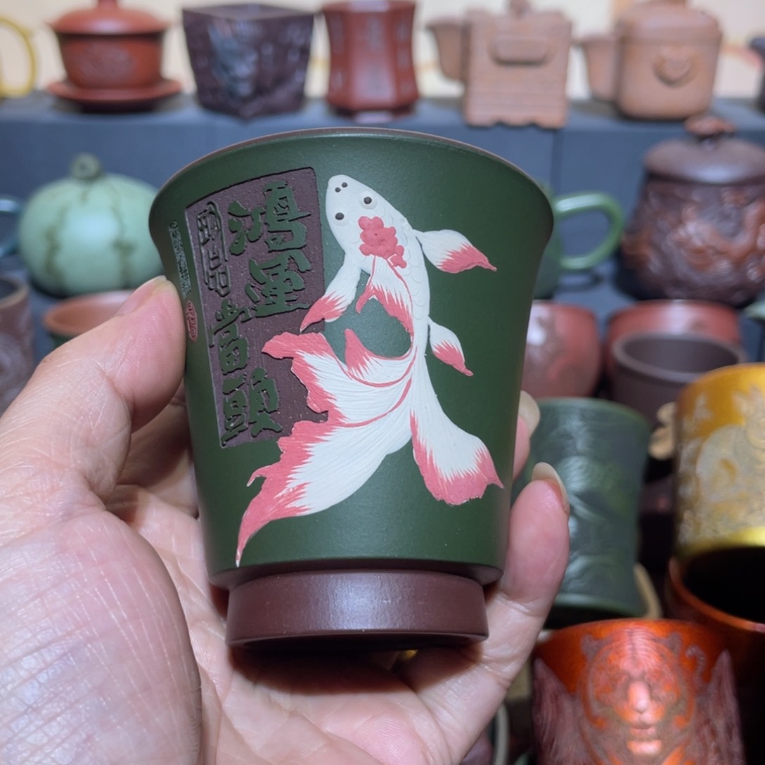原矿紫砂手工主人杯