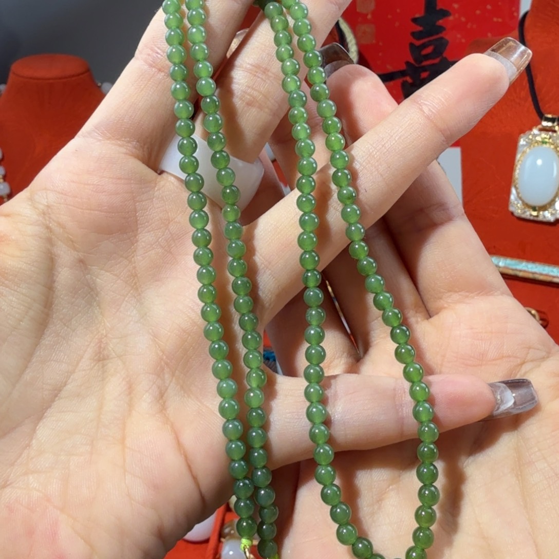 和田玉银S925镶嵌颈饰