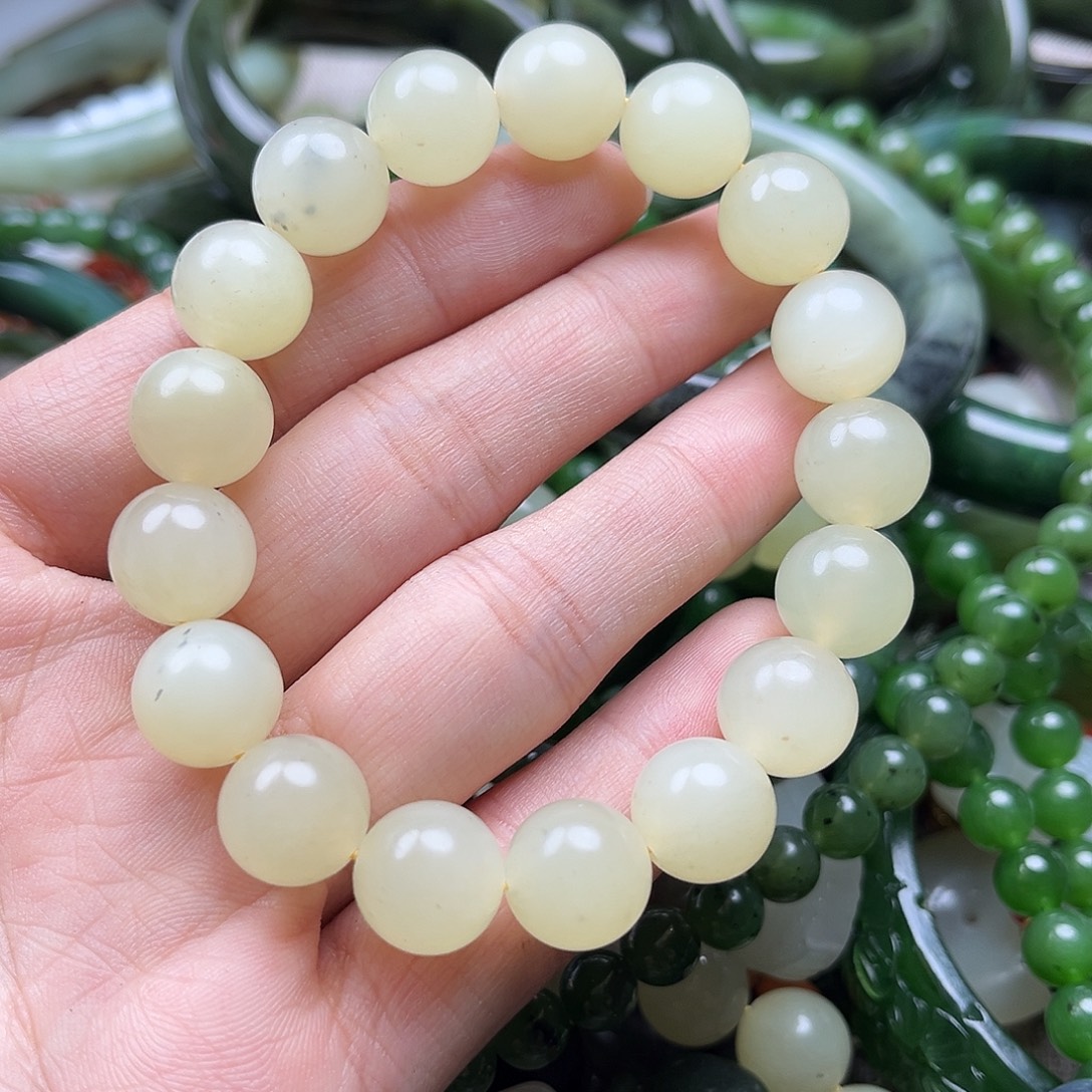 和田玉（黄玉）未镶嵌手串