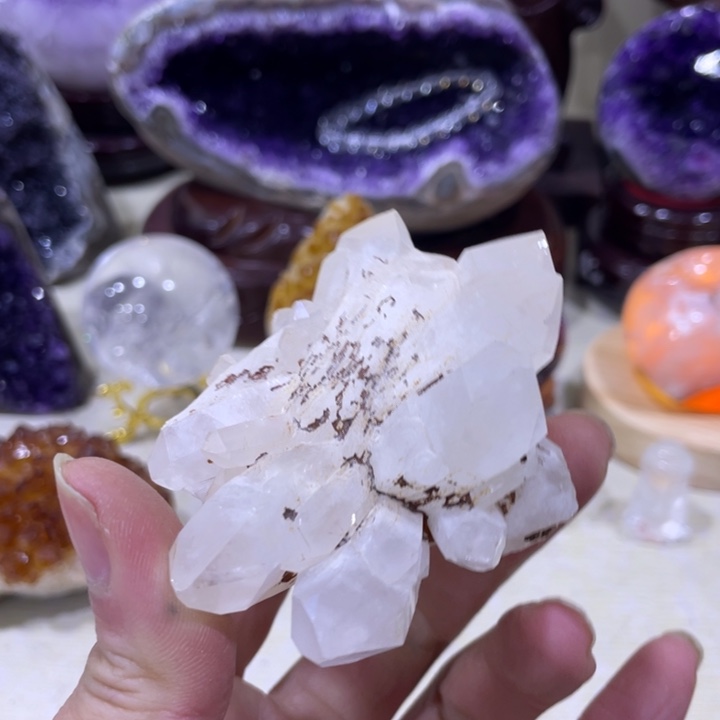 紫晶方解石未镶嵌