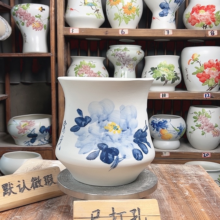 摆件小蛮腰兰兰牡丹新款陶瓷