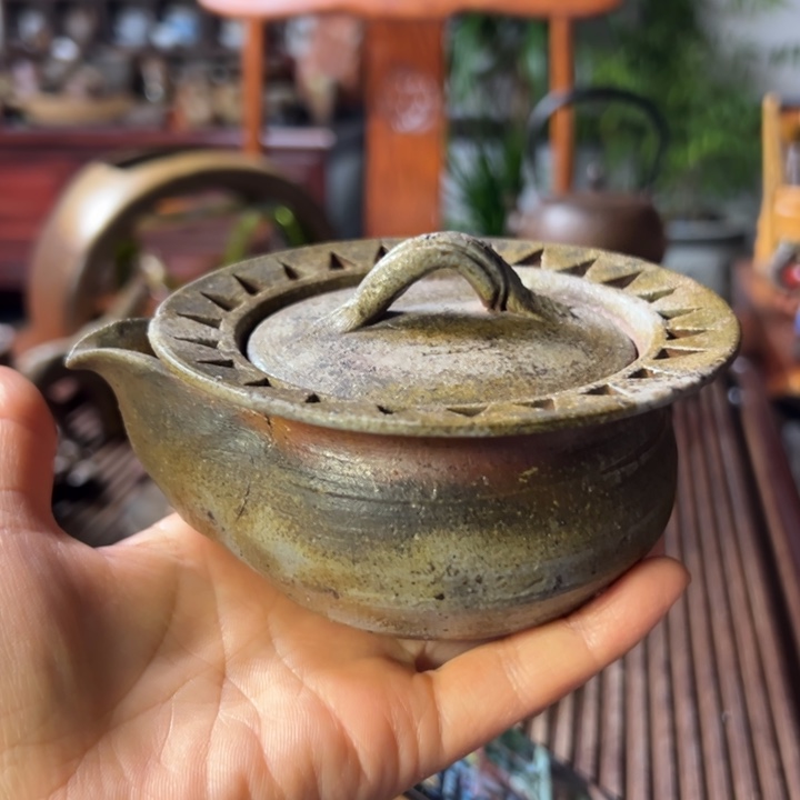 横山伸一宝瓶备前烧作品