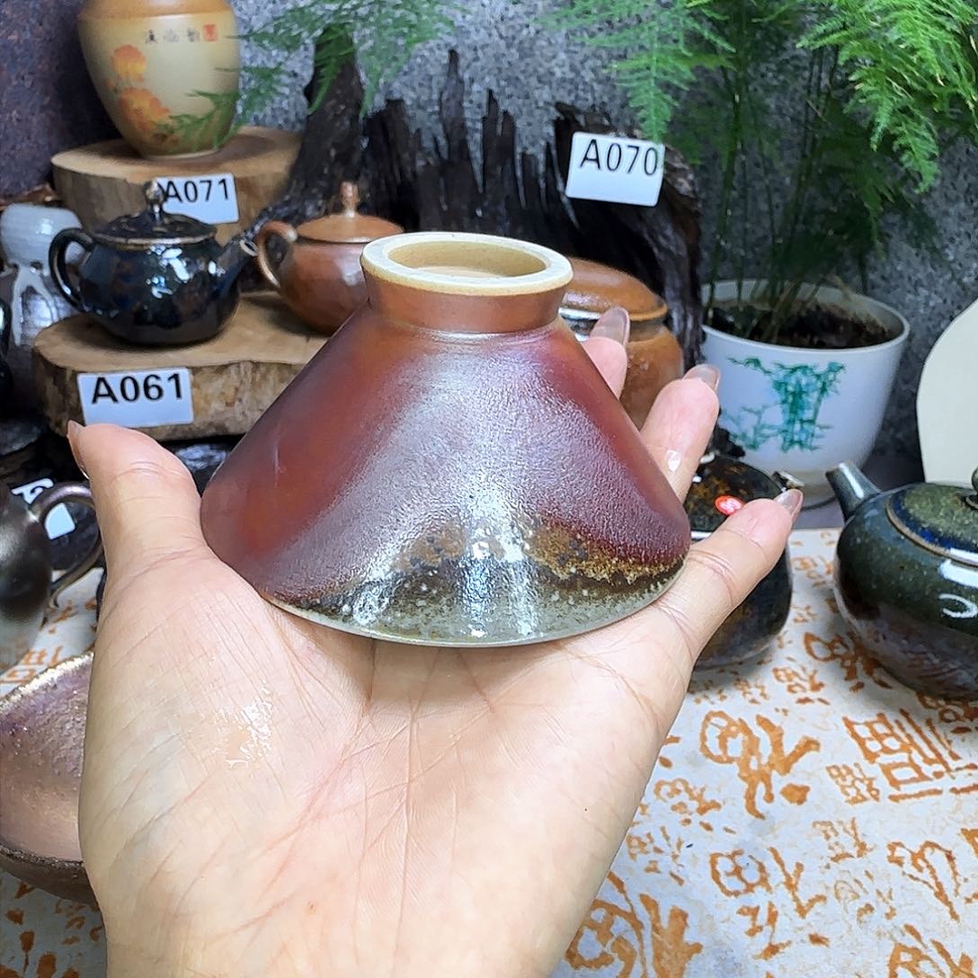 杯老****头建水紫陶柴烧杯