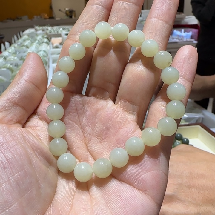 和田玉未镶嵌手链023