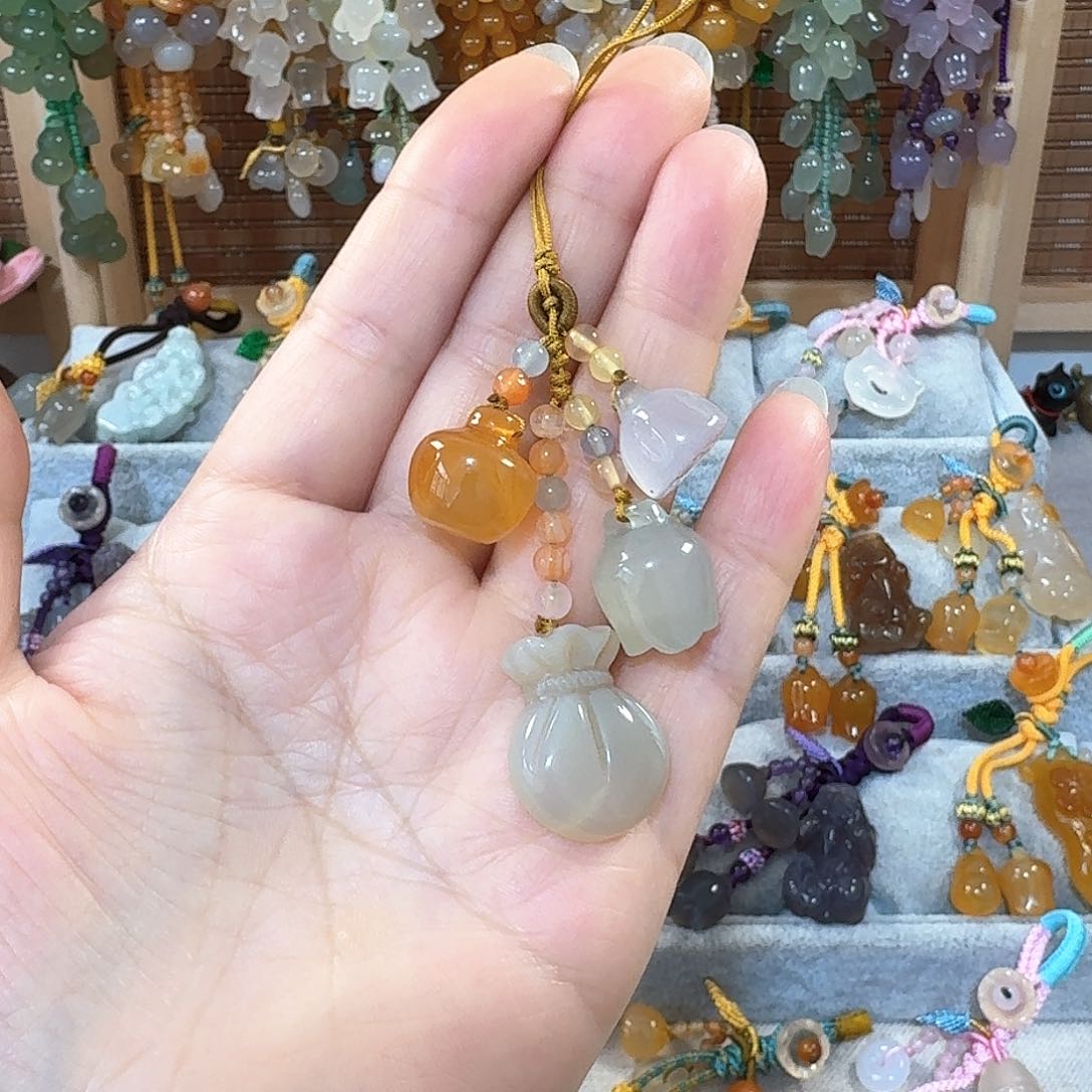 玛瑙/玉髓车挂未镶嵌