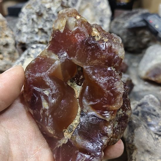 魅***影玛瑙/玉髓原石未镶嵌