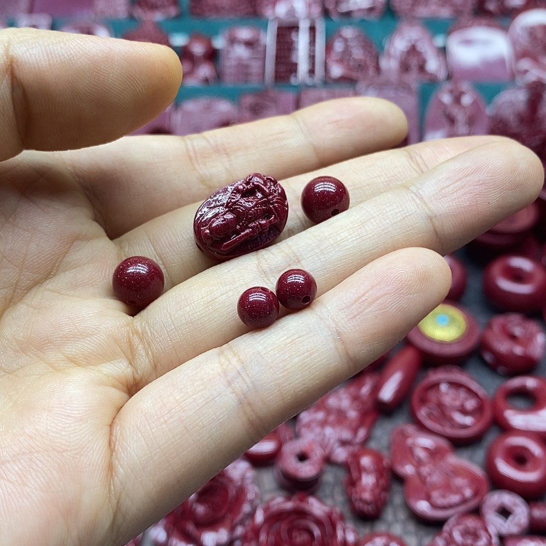 天然辰砂015朱砂手链