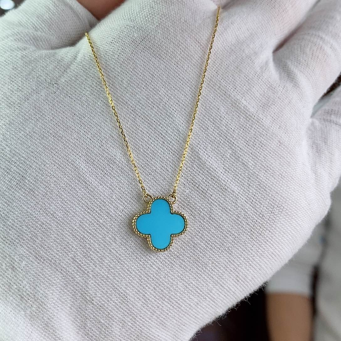 绿松石珠宝奇石18K金镶嵌