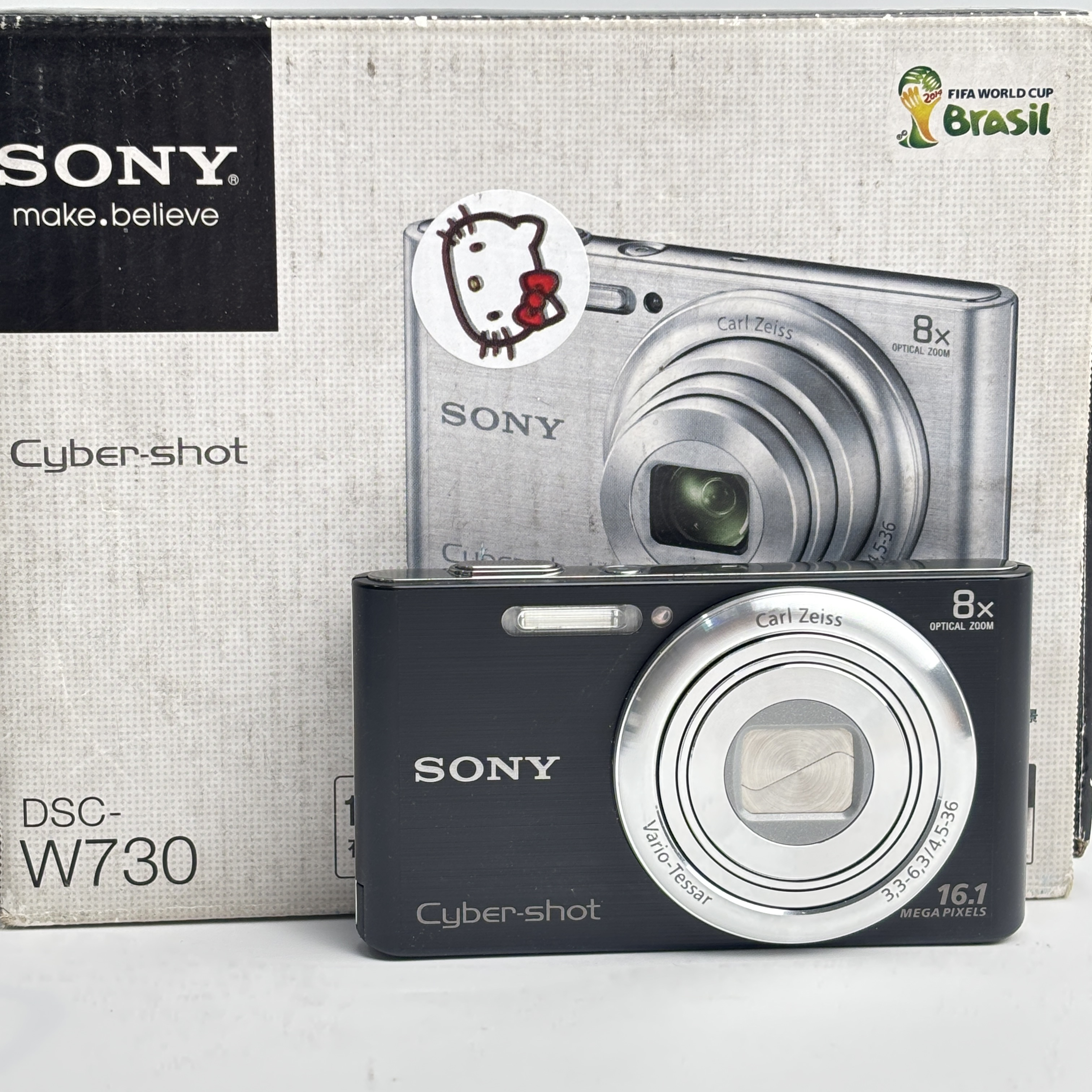 95新 Sony/索尼 w730黑色原盒1600万像素8倍变焦复古ccd