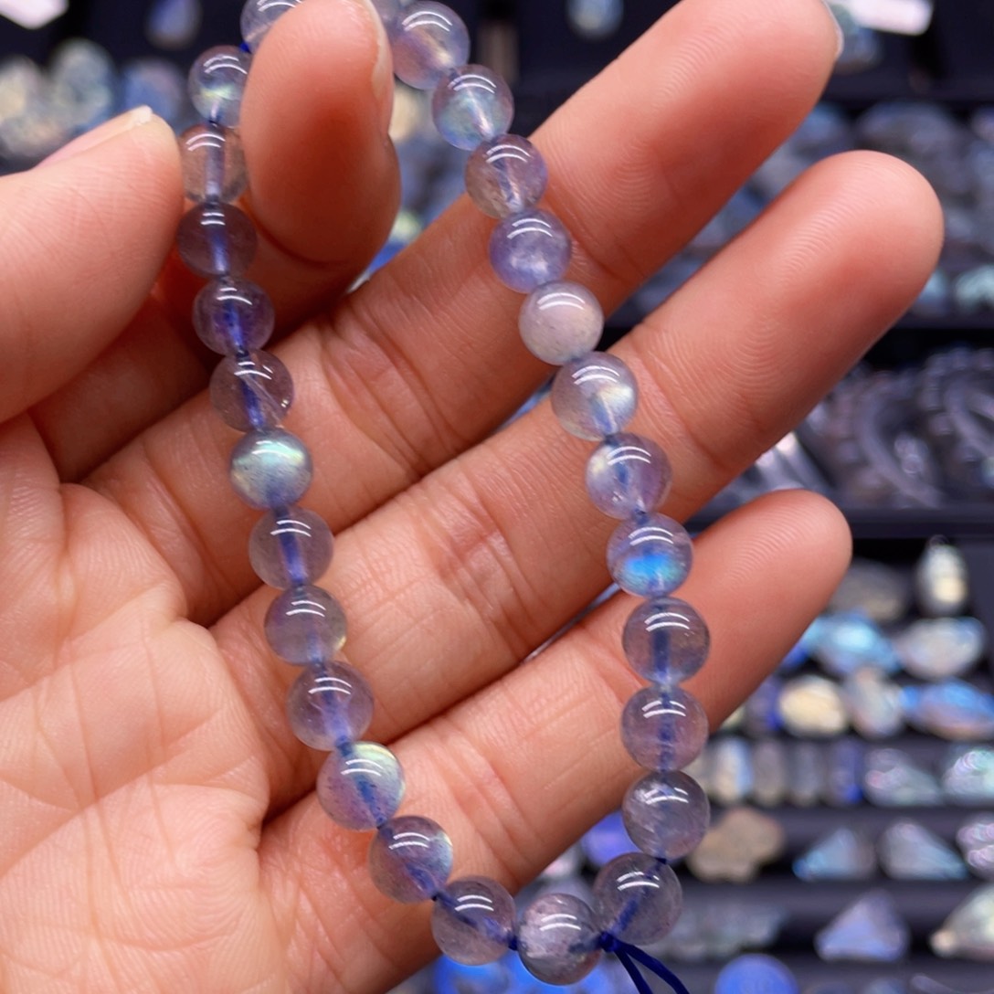 长石手链未镶嵌6.8左右