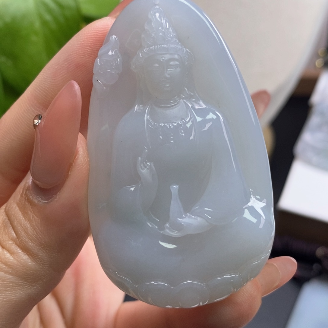 翡翠颈饰未镶嵌缅甸天然A货翡翠