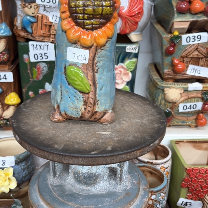 紫砂花盆粗陶材质多肉花盆