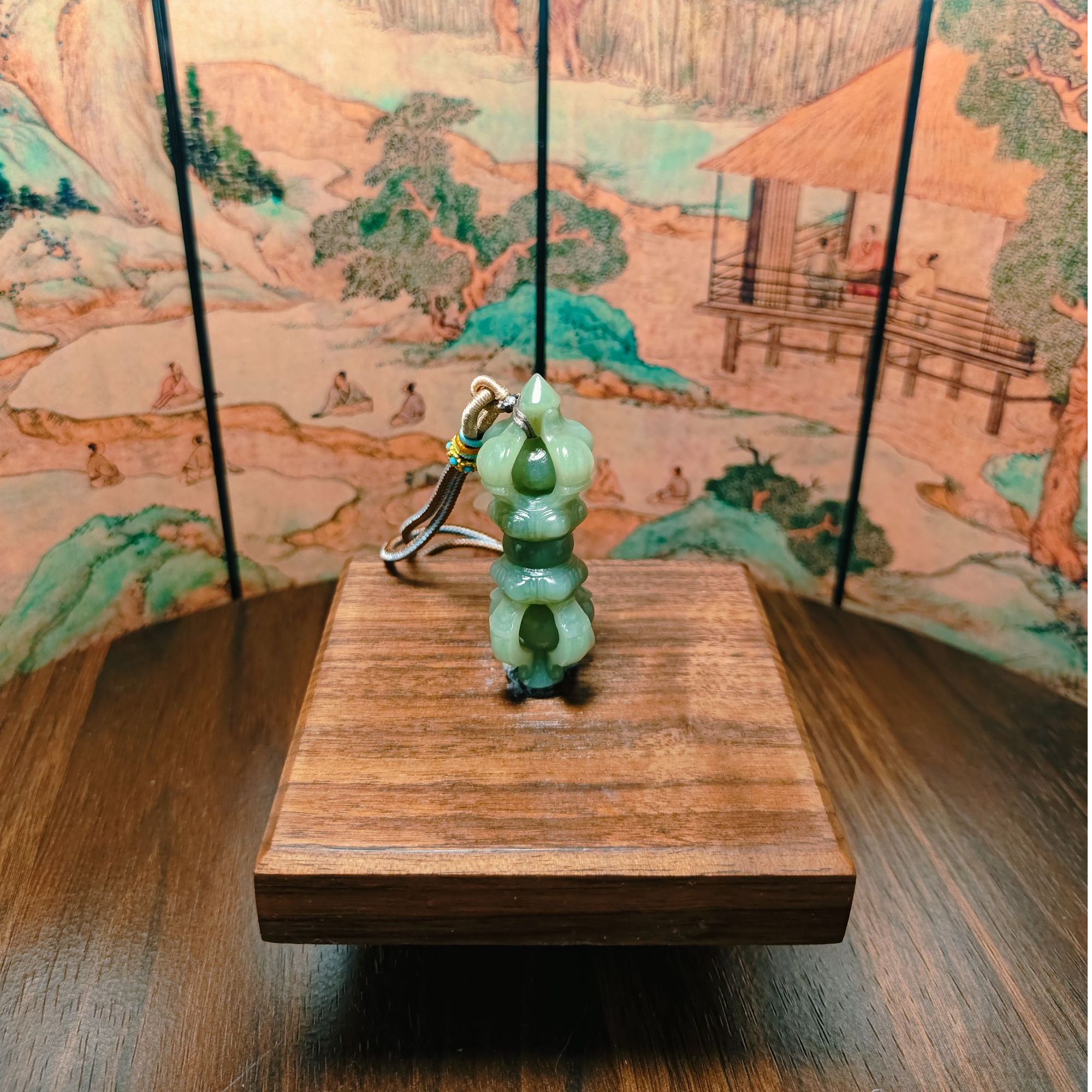 F和田玉降魔杵吊坠0752