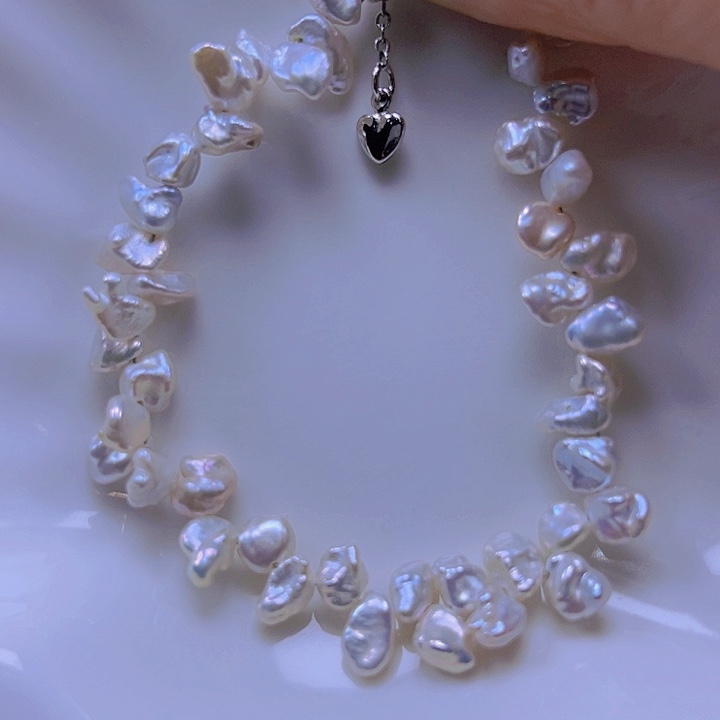 淡水珍珠手绳合金