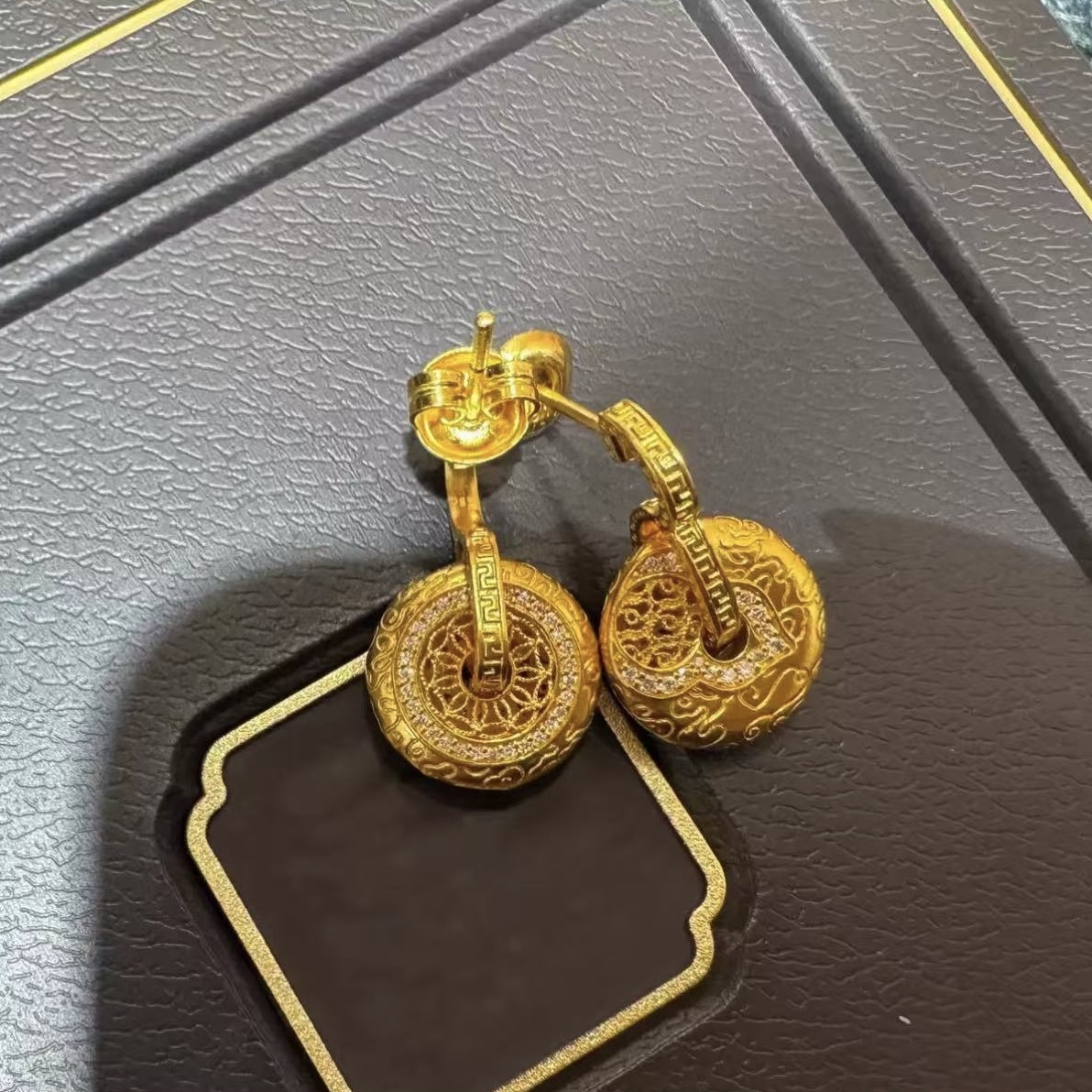 合金珐琅耳饰 lennik/lennik-轻奢经典葫芦平安扣耳环