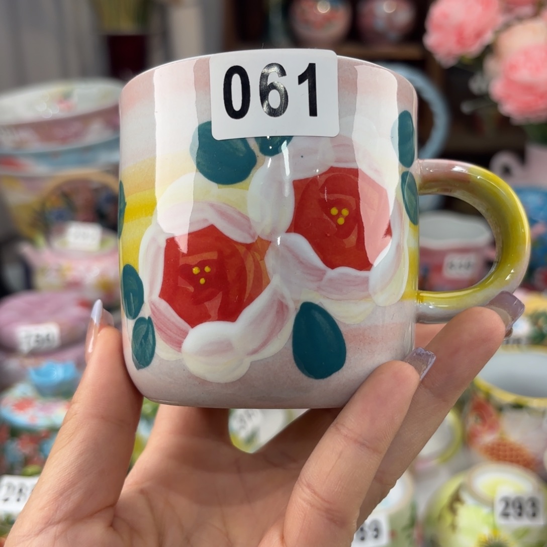 瓷片景德镇手绘高温釉下彩陶瓷茶具