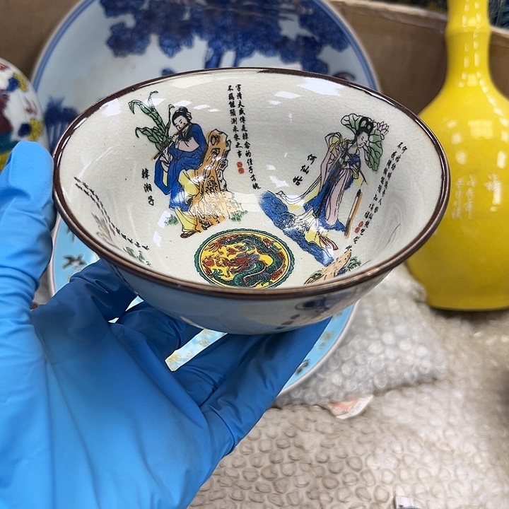 瓷片瓷器摆件 瓷器摆件