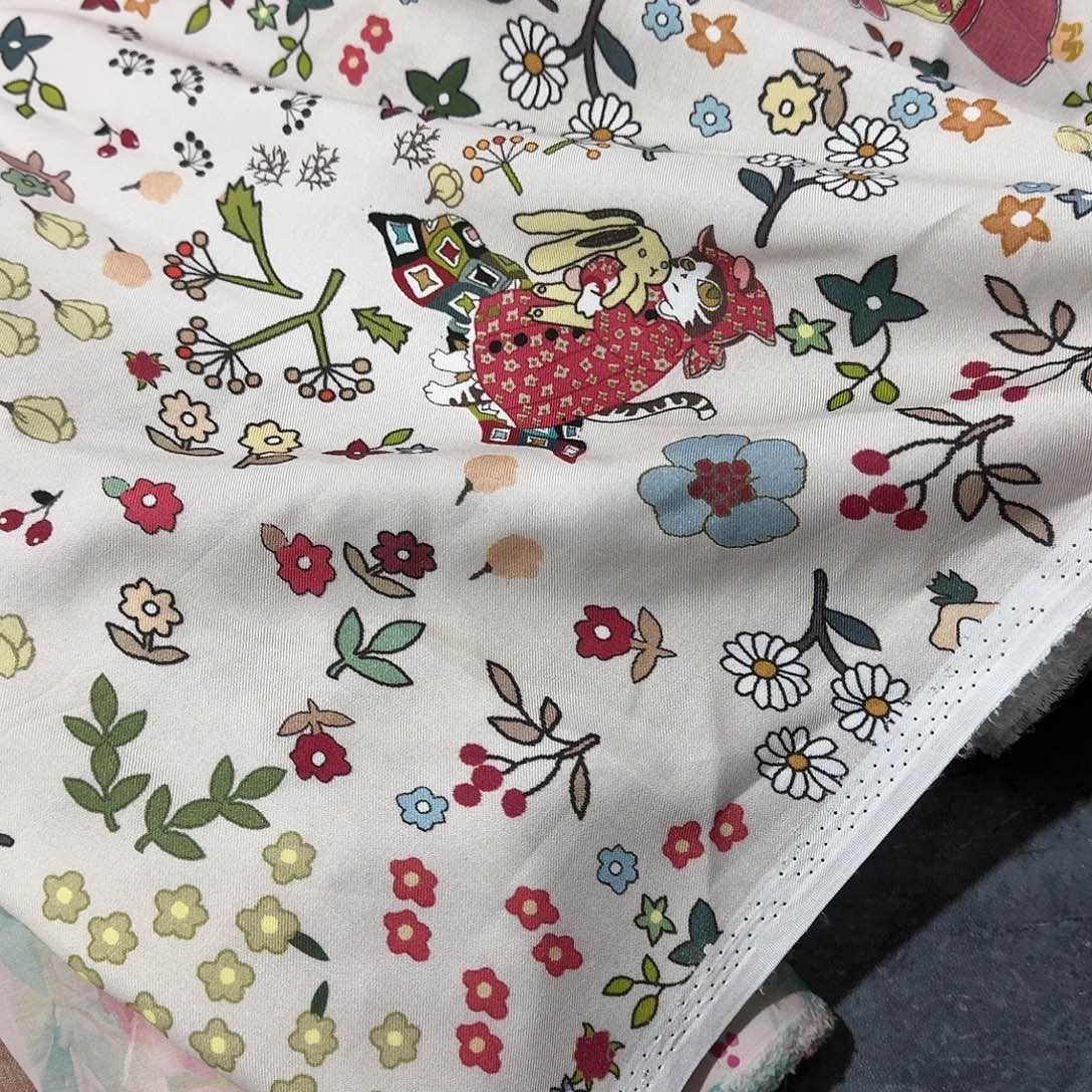 一米价人棉斜纹1.4米宽果子布艺D区地卷