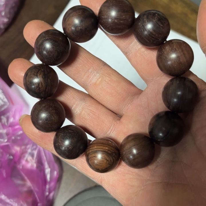 核桃木移动刀状手串20