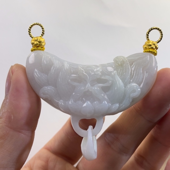 翡翠吊坠(赠链)未镶嵌代编织