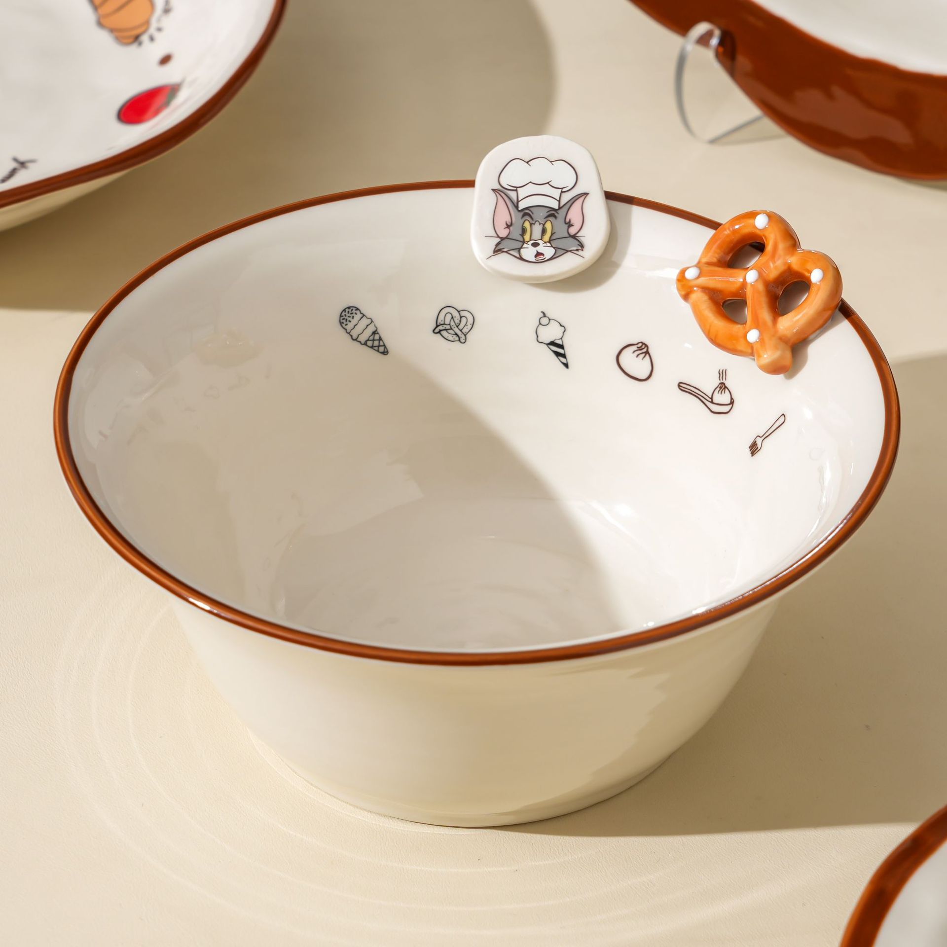猫和老鼠陶瓷碗6寸汤碗