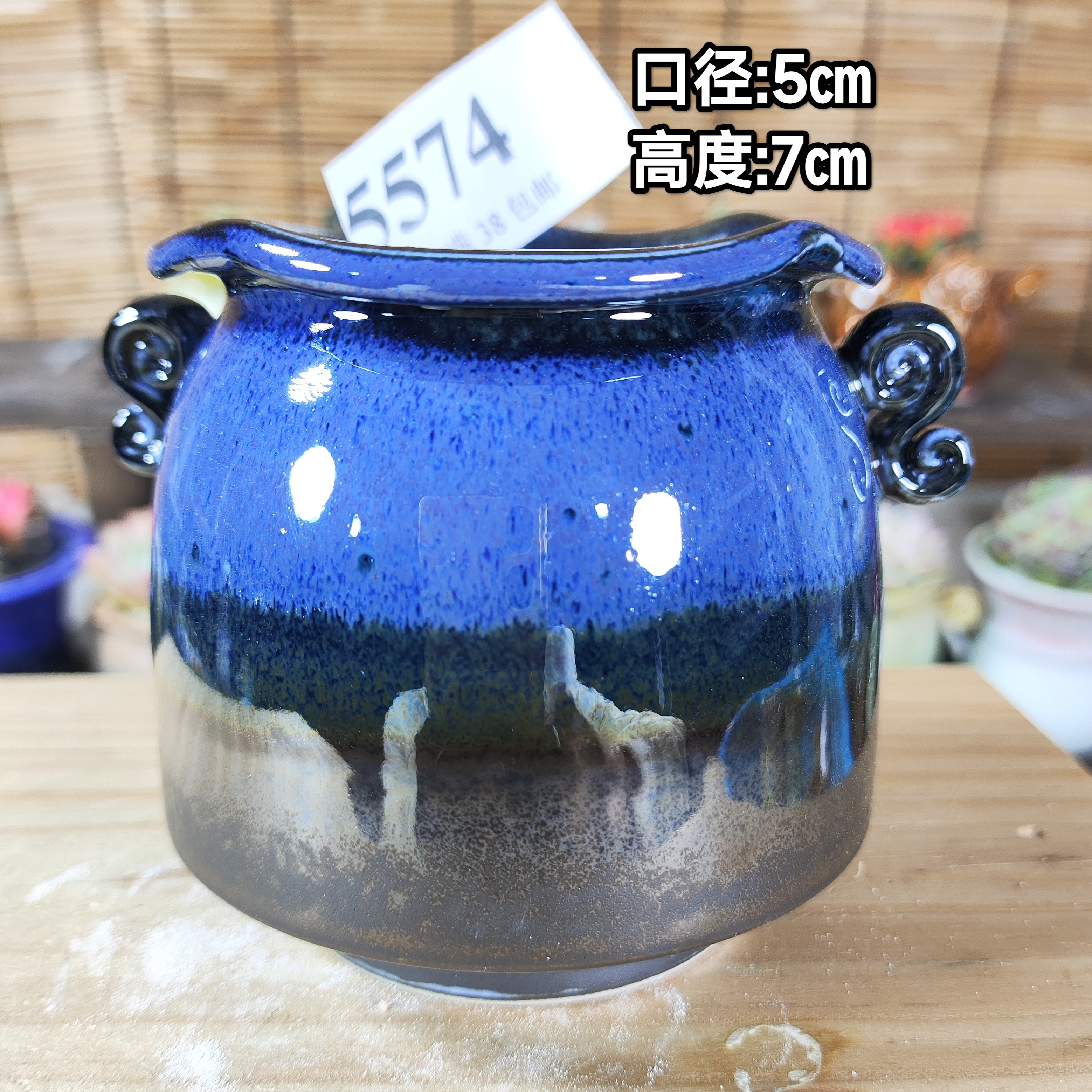 手工创意多肉花盆摆件迷你多肉花盆景德镇纯手工制做