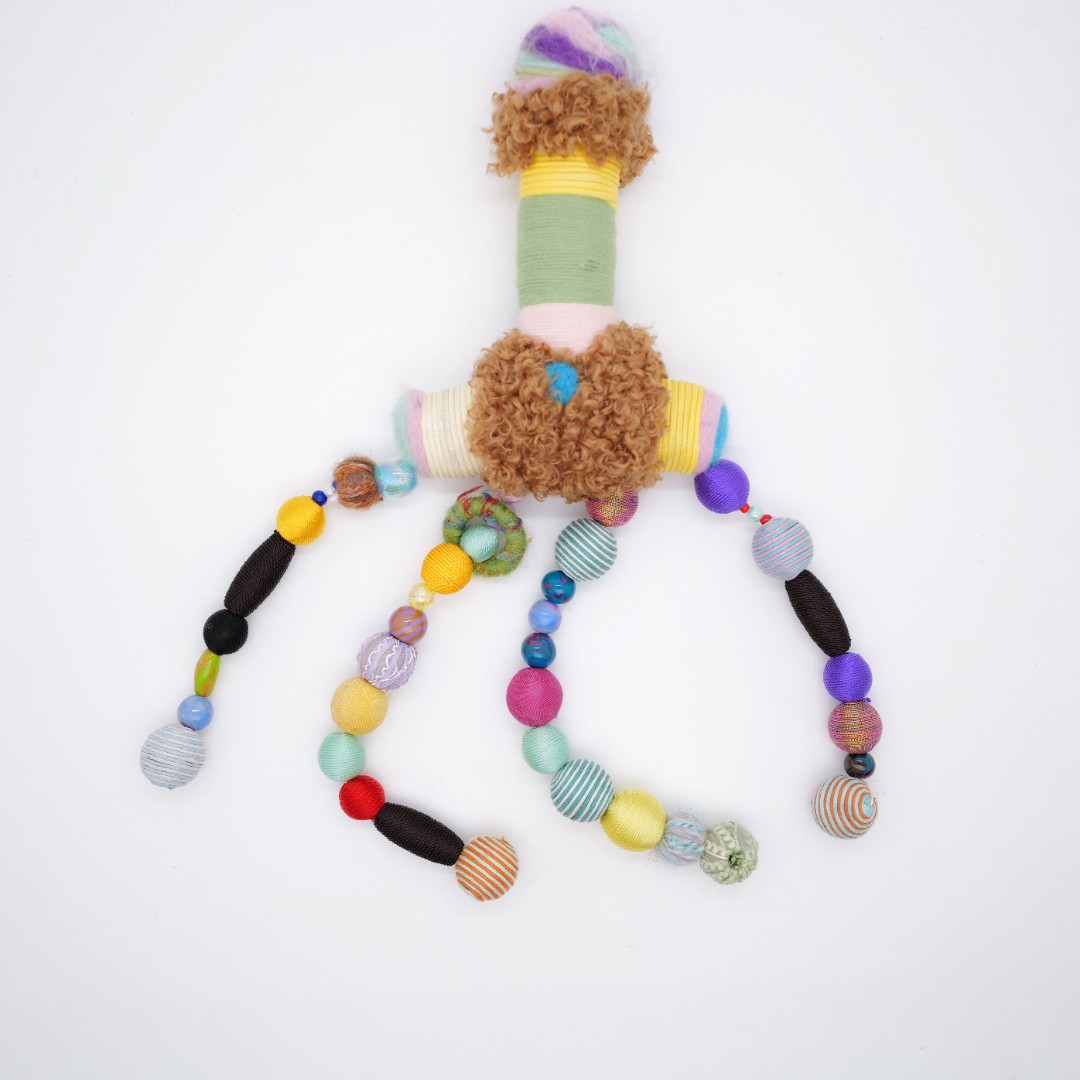 PM 王甜心工作室潦草娃娃《紫觅》手作制作，仅一件